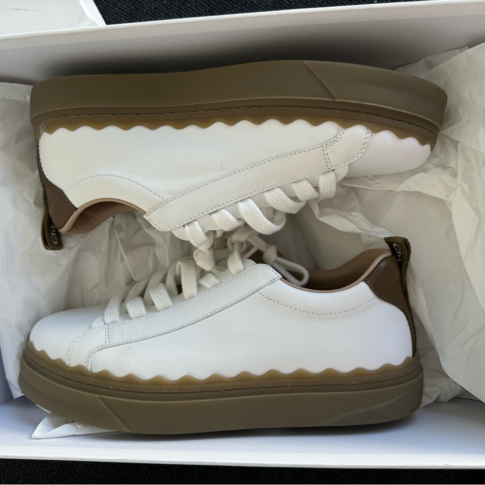 Chloe Lauren Leather Sneakers
